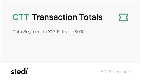 edi ctt transaction totals.